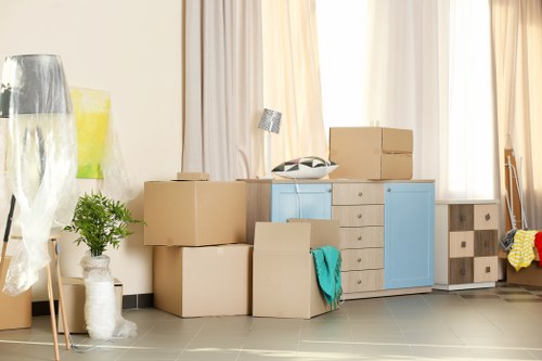 Business storage unit setup in Southnorwood with organized stock and shelving