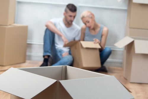 Mixed household items measured by cubic-yard storage pricing